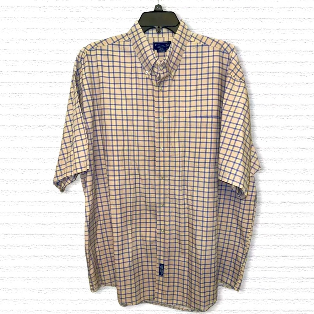 Vintage Duck Head Men's XL Plaid Button Down Short Sleeve Shirt